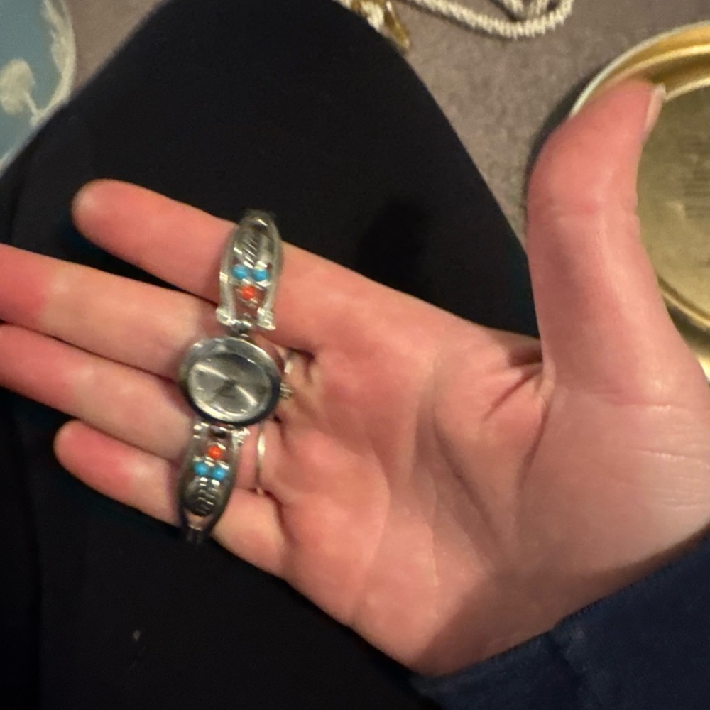 Silver and Turquoise Watch